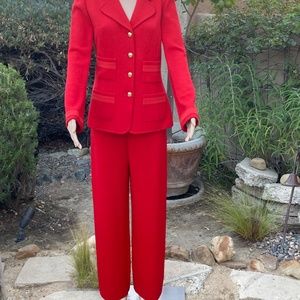 St. John Caviar Santana Knit Suit NWOT